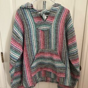 Colorful Striped Baja Hoodie